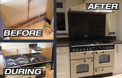 gas cooker install